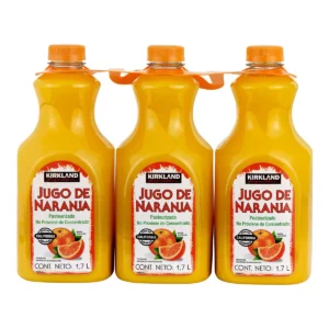 Kirkland Signature Jugo de Naranja 3 pzas. de 1.7 l c/u