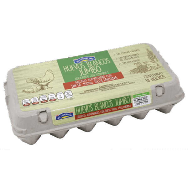 HCF Huevo Blanco Jumbo 18 pz
