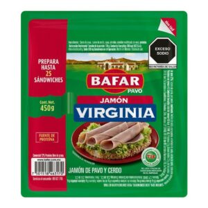 Bafar Jamón Virginia de Pavo 450 g