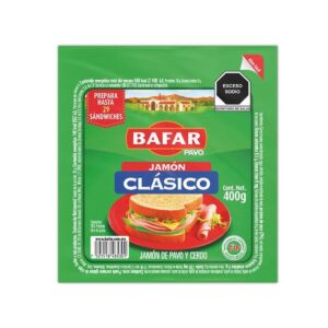Bafar Jamón Clasico de Pavo y Cerdo 400 g
