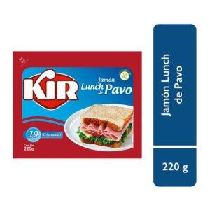 Kir Jamón Lunch de Pavo con 10 Rebanadas 220 g