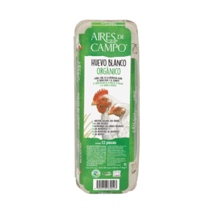 Huevo Blanco Organico Aires del campo 12 Pz