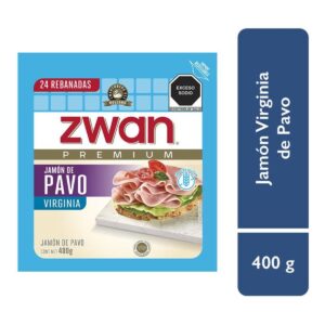 Zwan Premium Jamón de Pavo Virginia con 24 Rebanadas 400 g