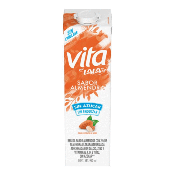 Bebida Lala Vita Sabor Almendra Sin Azúcar 960 ml