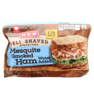 HEB Jamón de Pierna Fino Sabor Ahumado en Mezquite 454 g