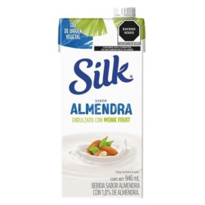 Silk Bebida Vegetal Sabor Almendra Sin Azucar Endulzado con Monk Fruit 946 ml