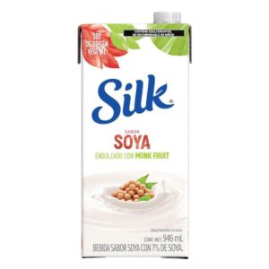 Silk Bebida Vegetal Sabor Soya Sin Azúcar Endulzado con Monkfruit 946 ml