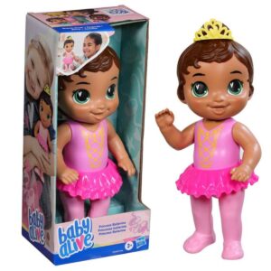 Muñeca Princesa Bailarina Cabello Castaño 1 Pz