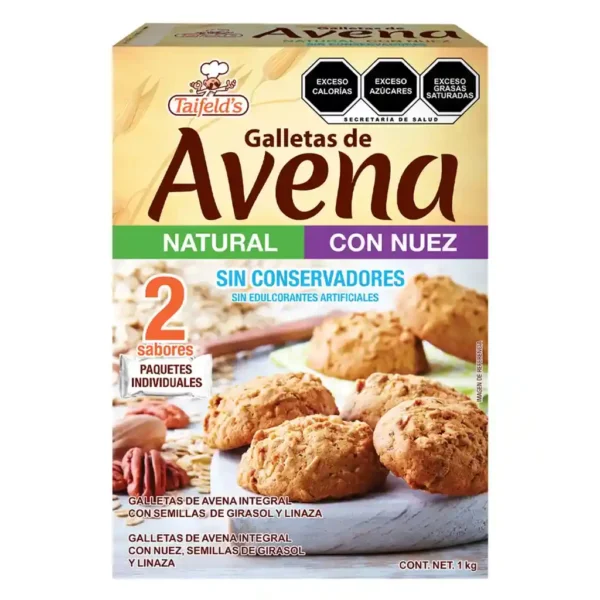 Taifelds Galleta de Avena Natural y Nuez 1 Kg