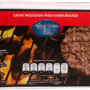 American Beef · Hamburguesas de res (40 un)