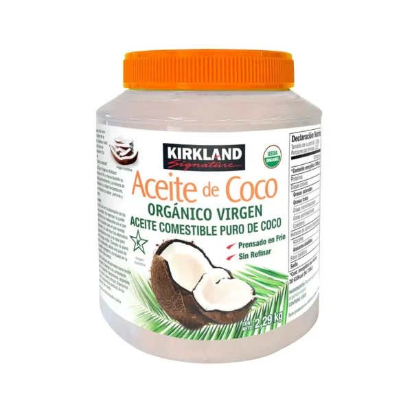 Kirkland Signature Aceite De Coco Orgánico Virgen 2.48 Kg