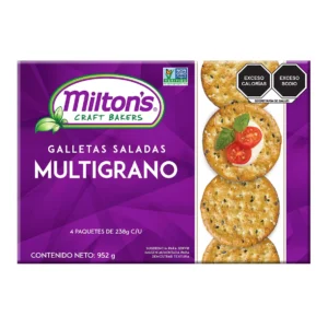 Milton's Galletas Saladas Multigrano 4 pzas de 238 g