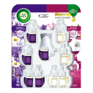 Airwick Aromatizante De Ambiente Eléctrico con 9 Repuestos