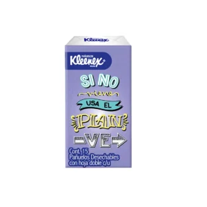Kleenex Pañuelo Facial 24 pzas con 15 pañuelos