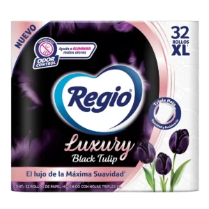 Regio Luxury Black Tulip Papel Higiénico 32 Rollos