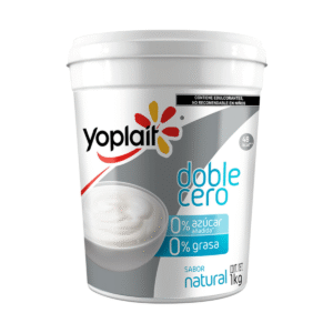 Yogurt Yoplait Doble Cero Natural 1 kg