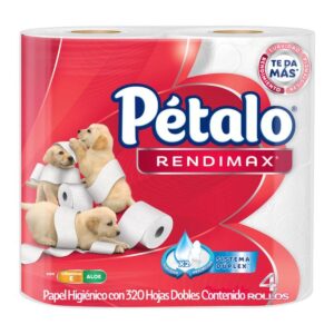 Papel Higiénico Pétalo Rendimax 320 HD con 4 pz