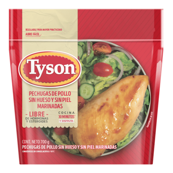 Tyson Pechuga Congelada Sin Hueso Sin Piel 700 g