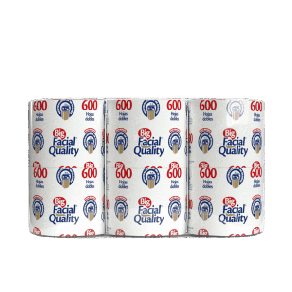 Papel Higiénico 600 Hojas Dobles 6 Pz