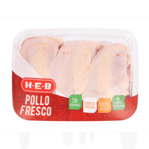 HEB Pechuga de Pollo con Hueso Fresca Partida 1 0