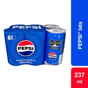 Refresco Pepsi Cola 6 Pack 237ml 1 Pz