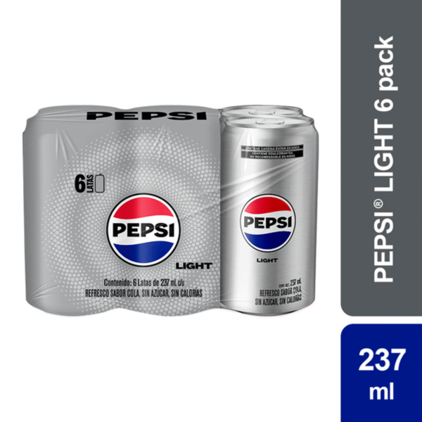 Refresco Pepsi Light 6 Pack 237ml 1 Pz