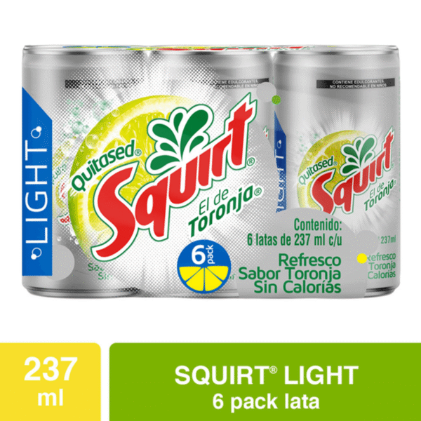 Refresco Squirt Sabor Lima-Limón 6 Pack 237ml 1 Pz