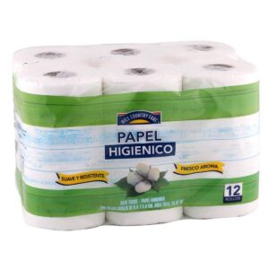 HCF Papel Higiénico 280 Hojas Dobles con 12 15