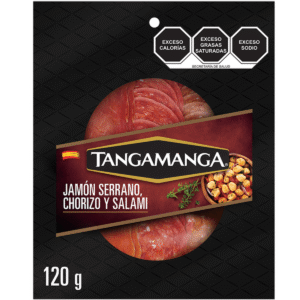 Tangamanga Jamón Serrano, Chorizo y Salami 120 g