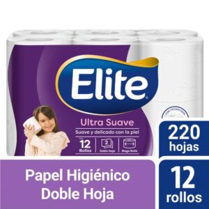 Papel Higiénico Ultra suave Doble hoja 12 pz