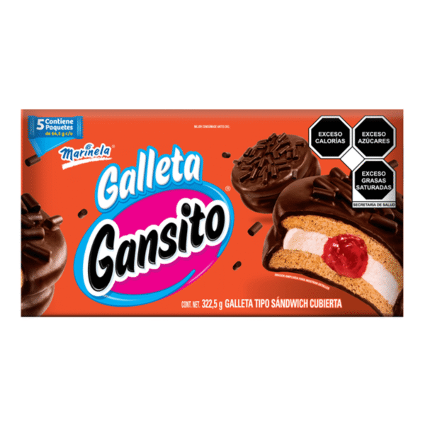 Marinela Galleta Sándwich Gansito 322.5 g