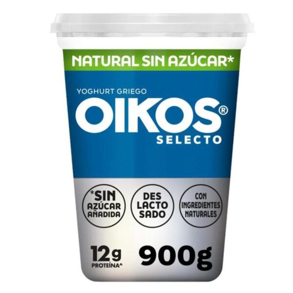 Yogurt Griego Oikos con Proteína Sabor Natural Sin Azúcar 900 g