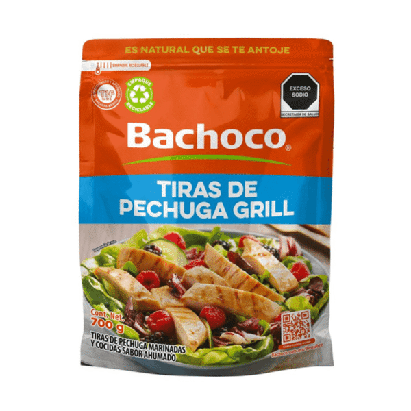 Bachoco Tiras Grill de Pechuga de Pollo 700 28