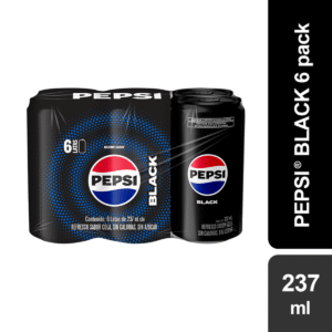 Refresco Pepsi Black 6 Pack 237ml 1 Pz
