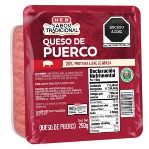 HEB Sabor Tradicional Queso de Puerco 250 g