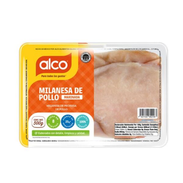 Milanesa de Pollo Marinada 1 Pz