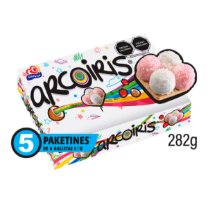 Galletas Gamesa Arcoiris Fresa 5 paketines de 6 galletas 282 g