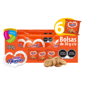 Galletas Gamesa Mini Marías 6 paketines 180 g