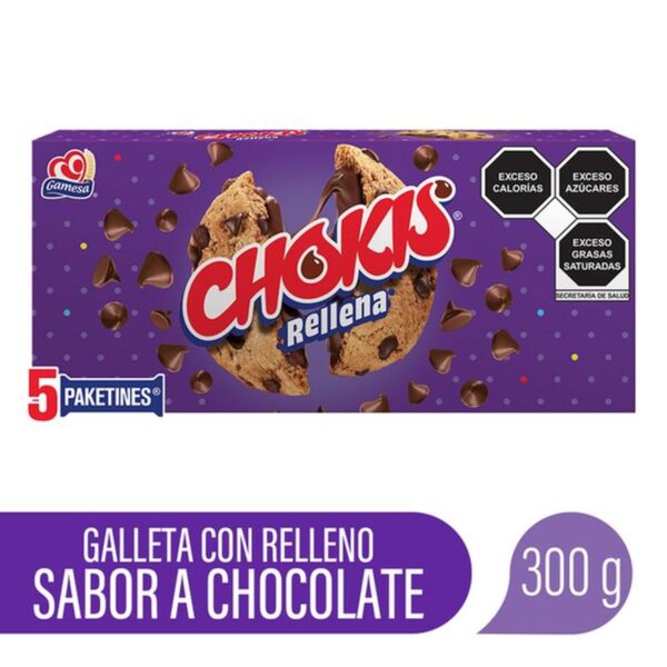 Galletas Gamesa Chokis Rellenas Chocolate 300 g