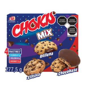 Galleta Gamesa Chokis Mix con 4 paquetes