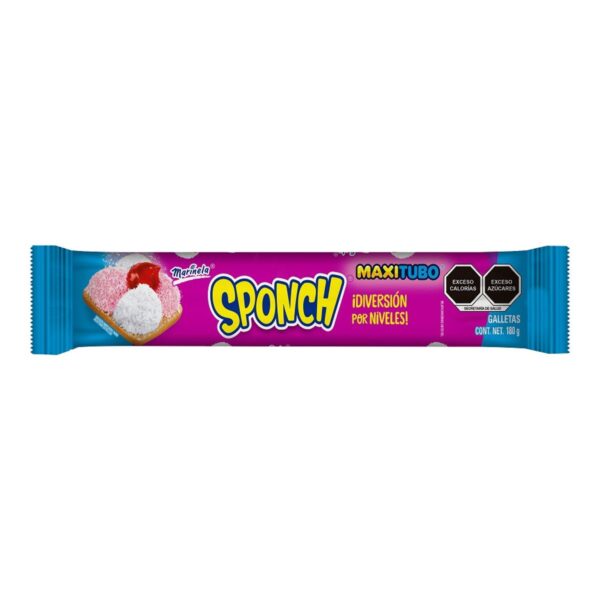 Marinela Galletas Sponch Maxitubo 180 g