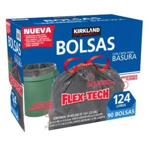 Kirkland Signature Bolsas para Bote de Basura 90 pzas de 124 l
