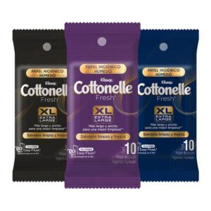 Papel Higiénico Húmedo Kleenex Cottonelle Fresh Easy-Flush con 10 pz