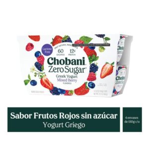 Yogurt Chobani Pack Mixed Berries con 4 pz