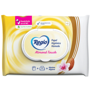 Papel Higiénico Húmedo Regio Luxury Almond Touch con 42 pz