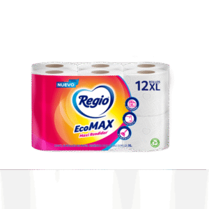 Papel Higienico Regio Ecomax 12 Rollos con 220 Hojas Dobles