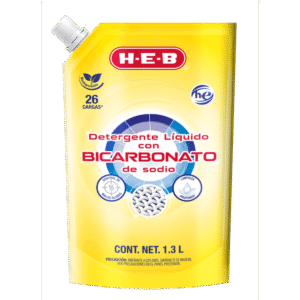 Detergente Liquido HEB Ropa con Bicarbonato 1.3 Lt