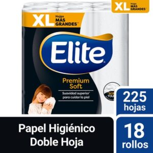 Papel Higiénico Elite Premium Soft con 18 pz