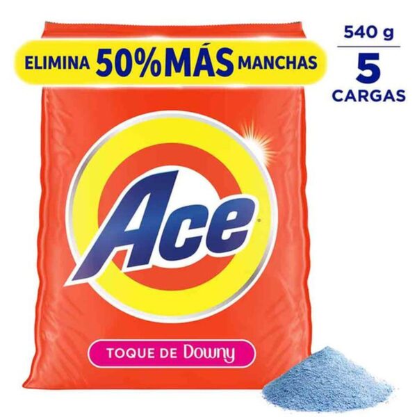 Ace Detergente en Polvo con Un Toque Downy 540 g