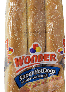 Pan Wonder Super Hot Dog 12 Pzas 